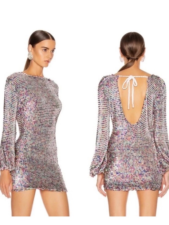 Retrofete Dresses & Skirts - RETROFETE Tara sequined crochet mini dress, medium